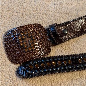Leather Western style belt